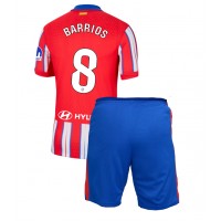 Atletico Madrid Pablo Barrios #8 Hemmatröja Barn 2024-25 Kortärmad (+ Korta byxor)